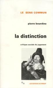 Pierre Bourdieu: La distinction (French language, 1979)