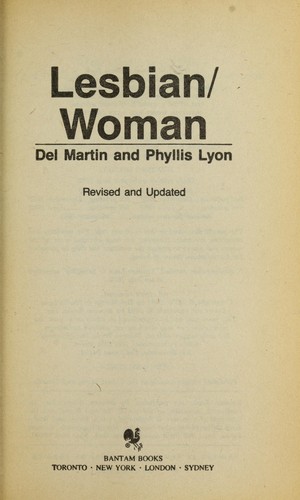 Del Martin, Lyon P.: Lesbian/Woman (Paperback, Bantam Books (Mm))