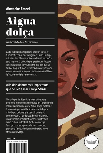 Akwaeke Emezi: Aigua dolça (Catalan language, 2020, Edicions del Periscopi)