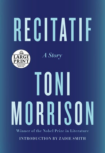 Toni Morrison: Recitatif (Paperback, Random House Large Print)