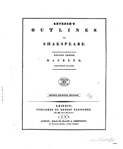 William Shakespeare: Macbeth (German language, 1838, Ernst Fleischer)