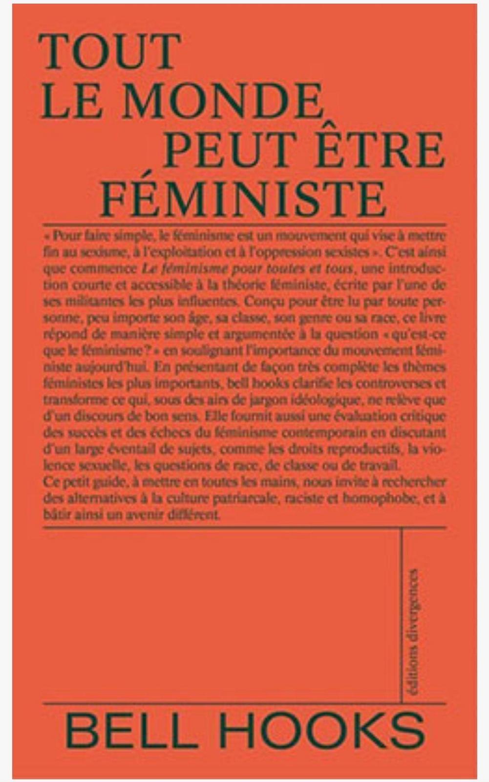 bell hooks: Tout le monde peut être féministe (French language, Éditions Divergences)